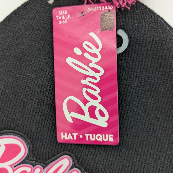 NWT Mattel Barbie Kids Winter Hat/Chook/Tuque With Fleece Lining - Picture 2 of 14